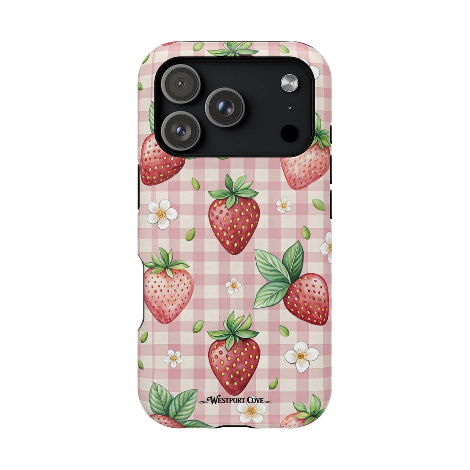 Strawberry Gingham - Extreme MagSafe Phone Case - Westport Cove