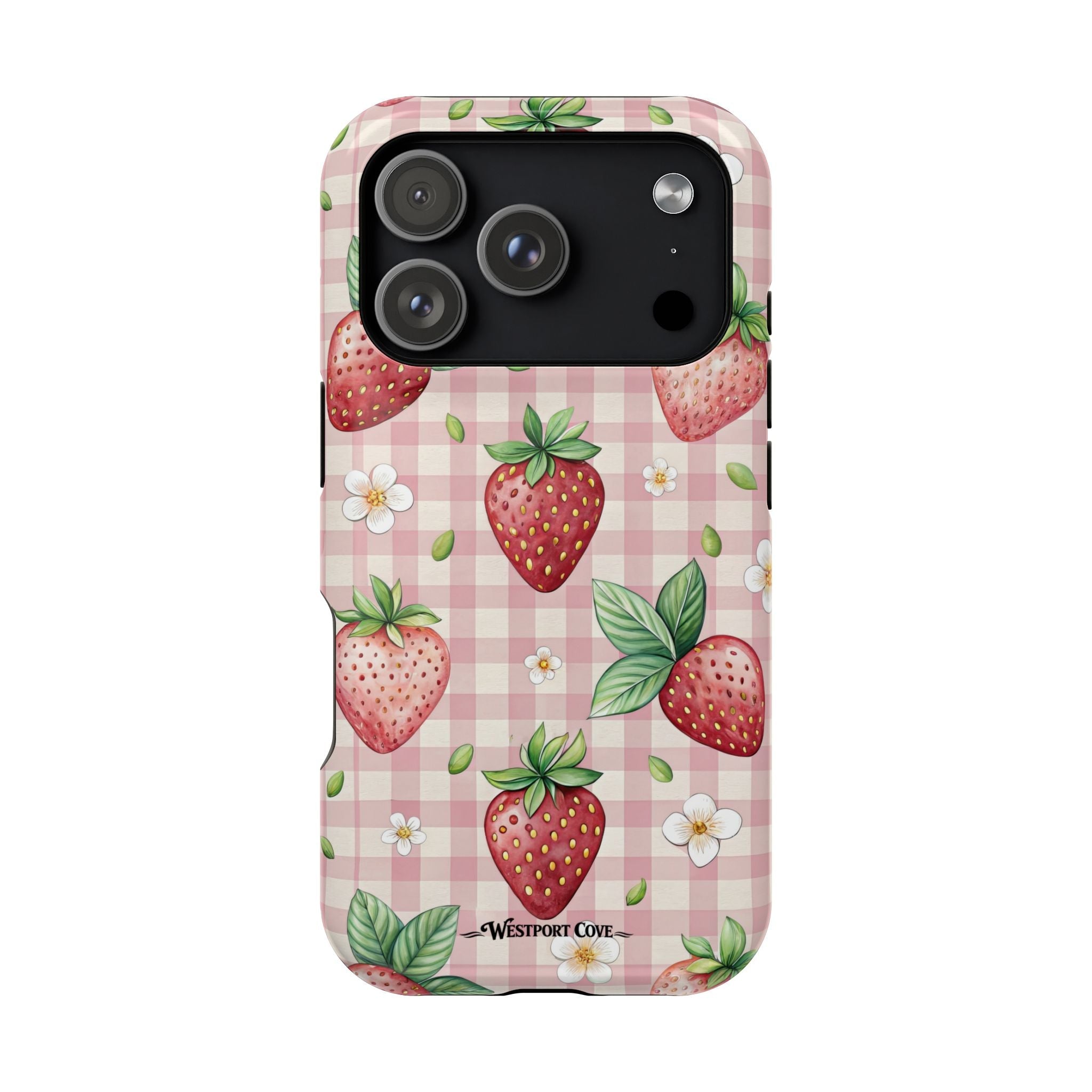 Strawberry Gingham - Extreme MagSafe Phone Case - Westport Cove