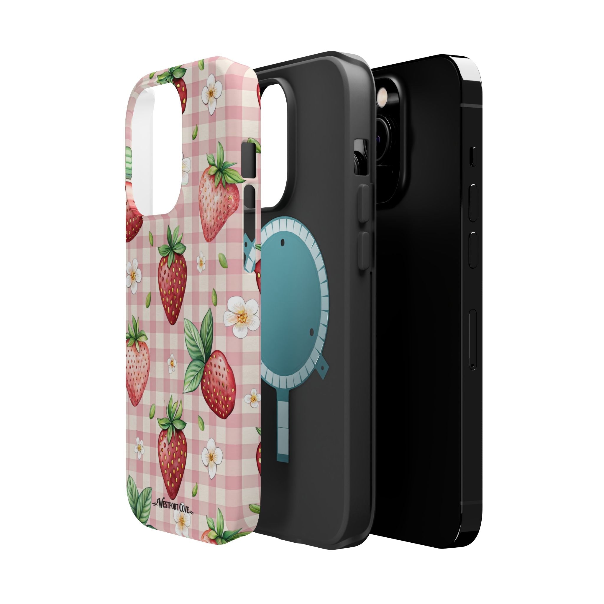 Strawberry Gingham - Extreme MagSafe Phone Case - Westport Cove