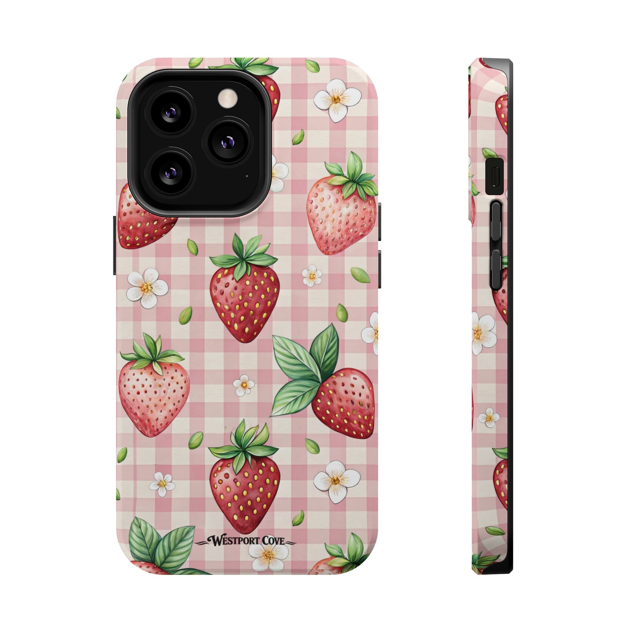 Strawberry Gingham - Extreme MagSafe Phone Case - Westport Cove