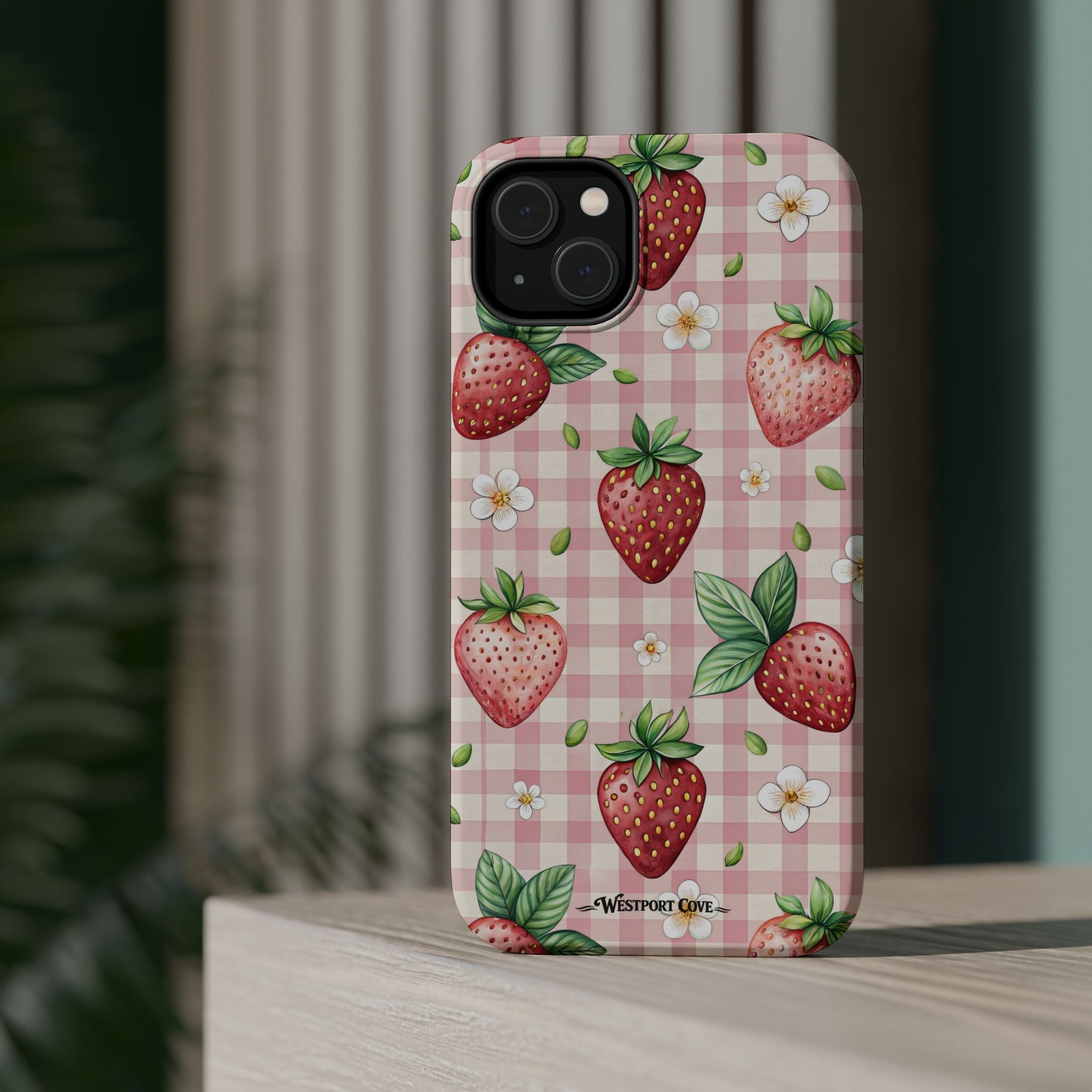 Strawberry Gingham - Extreme MagSafe Phone Case - Westport Cove