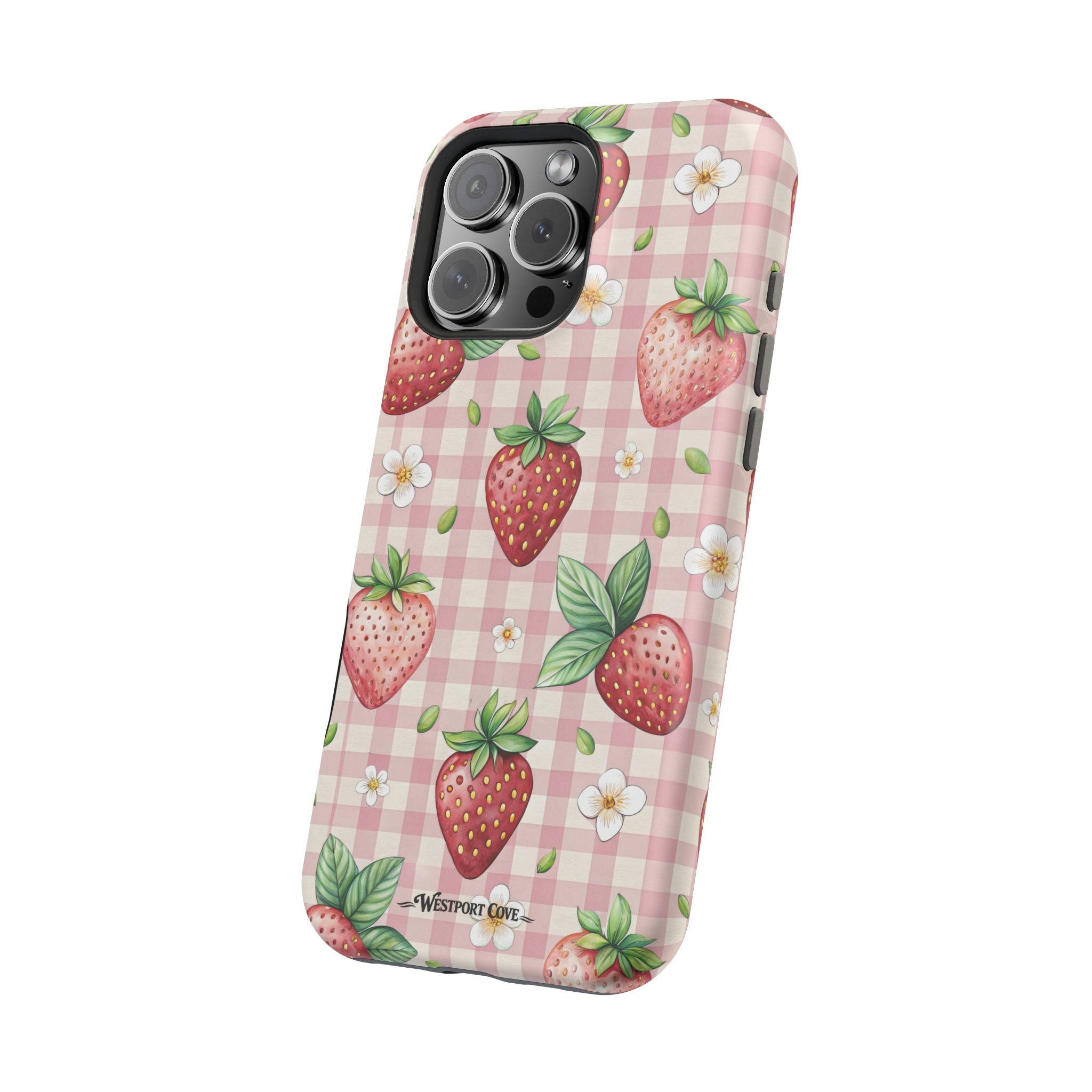 Strawberry Gingham - Extreme MagSafe Phone Case - Westport Cove