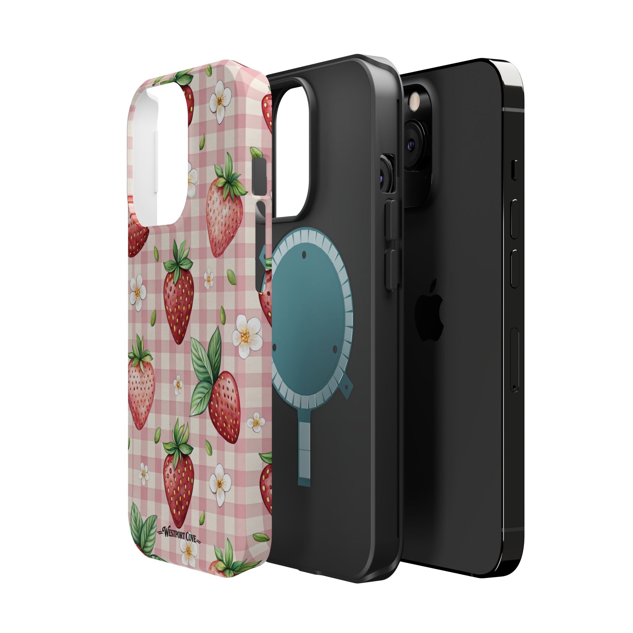 Strawberry Gingham - Extreme MagSafe Phone Case - Westport Cove