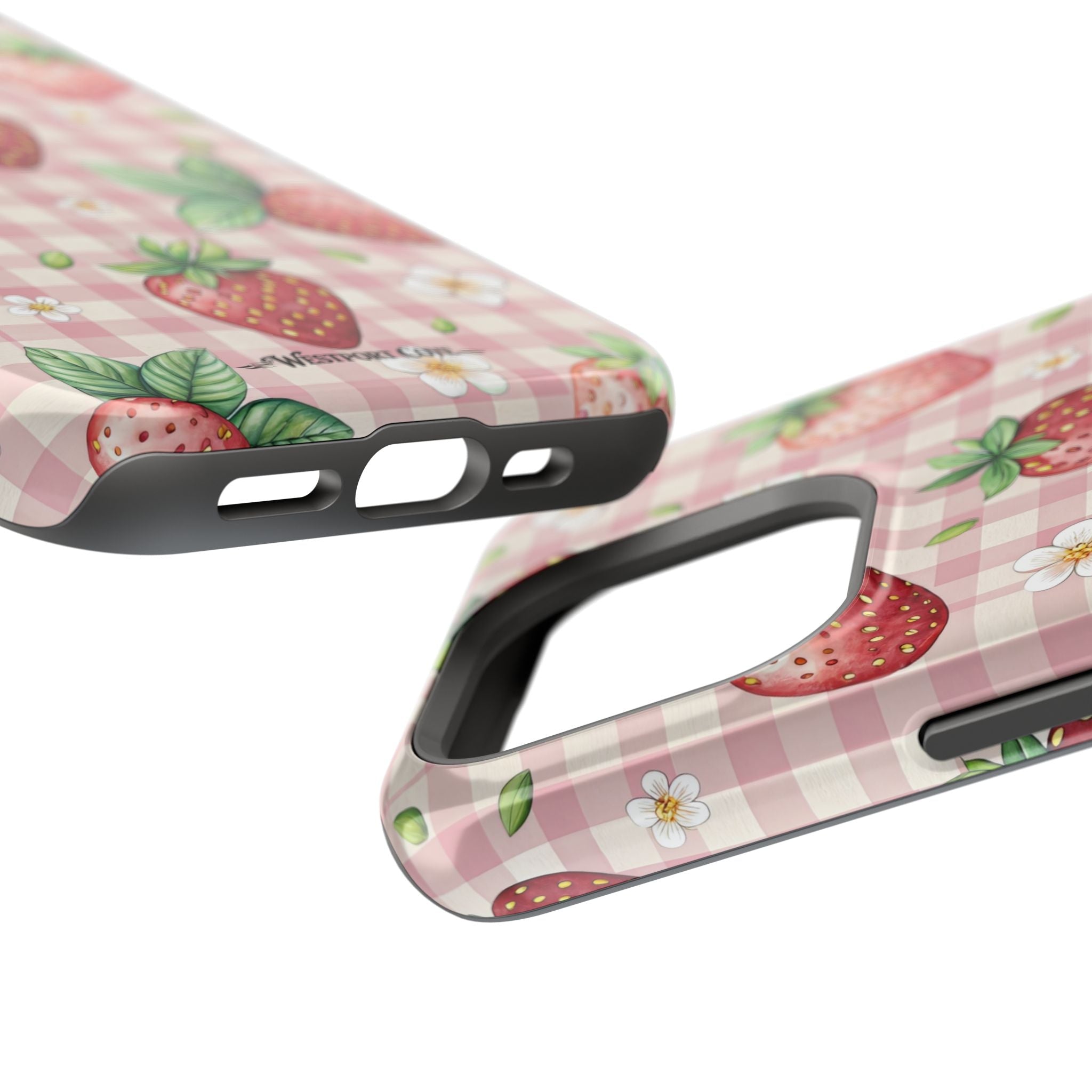 Strawberry Gingham - Extreme MagSafe Phone Case - Westport Cove