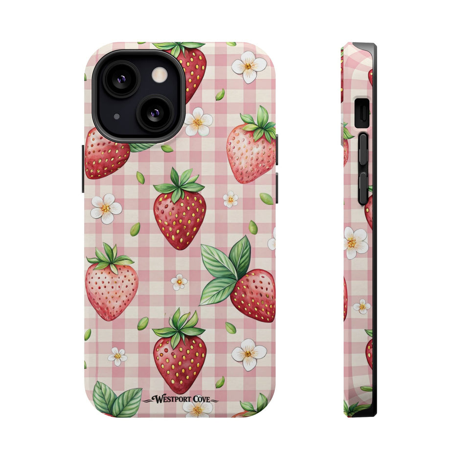 Strawberry Gingham - Extreme MagSafe Phone Case - Westport Cove