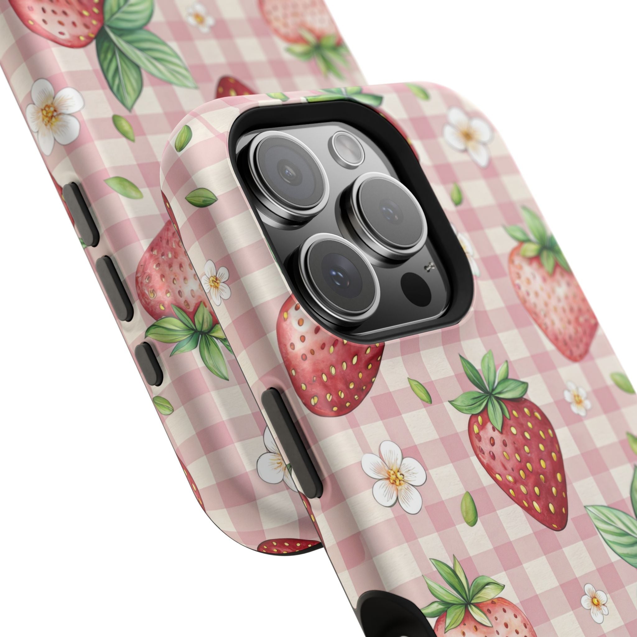 Strawberry Gingham - Extreme MagSafe Phone Case - Westport Cove