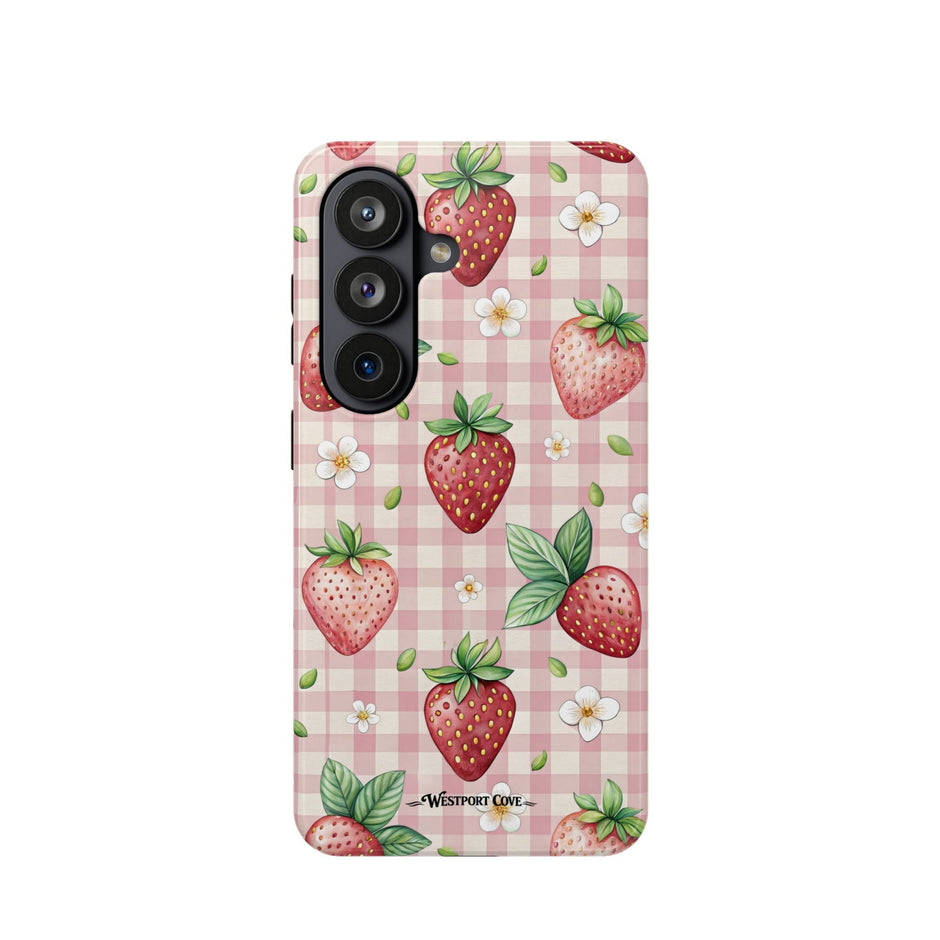 Strawberry Gingham - Extreme MagSafe Phone Case - Westport Cove