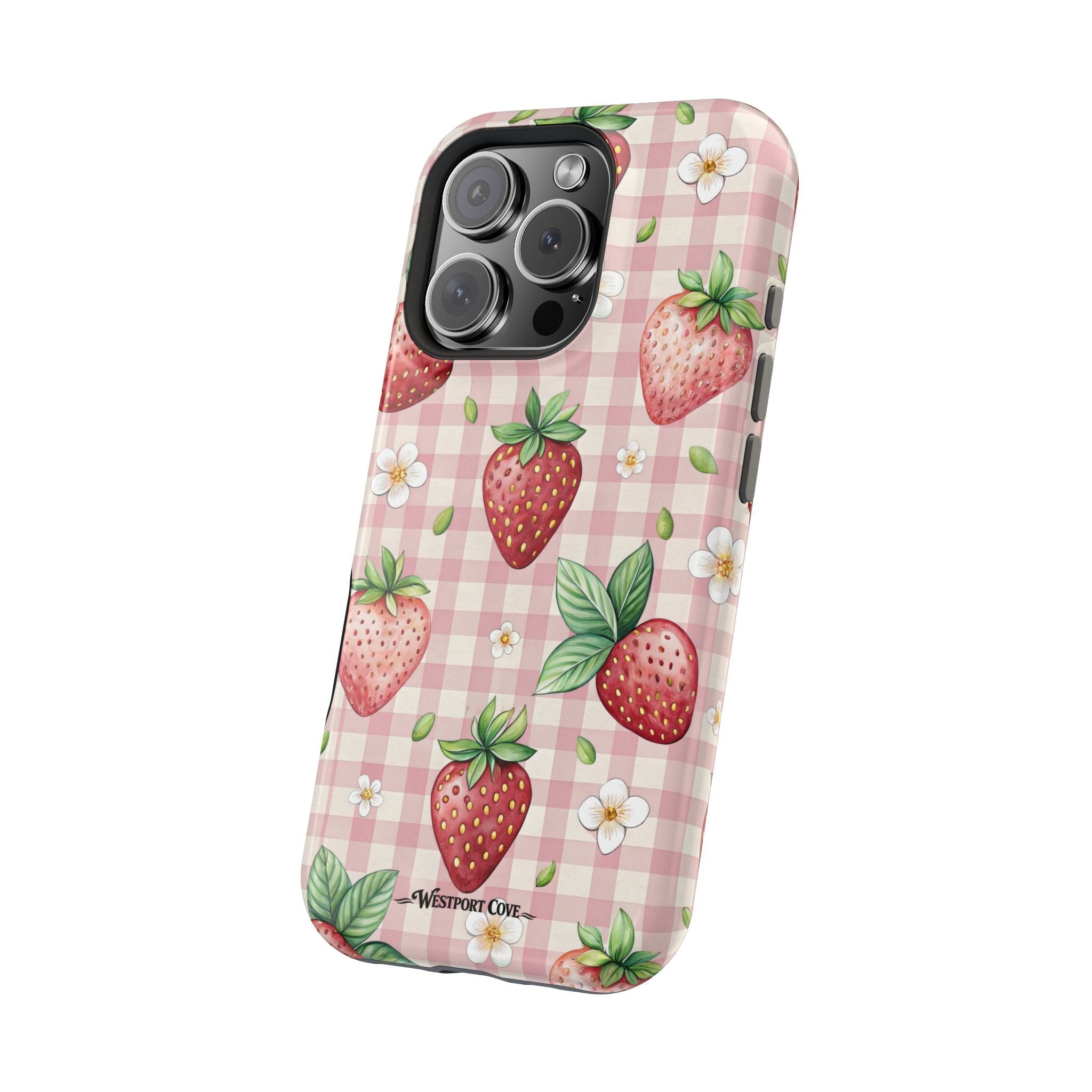 Strawberry Gingham - Extreme MagSafe Phone Case - Westport Cove