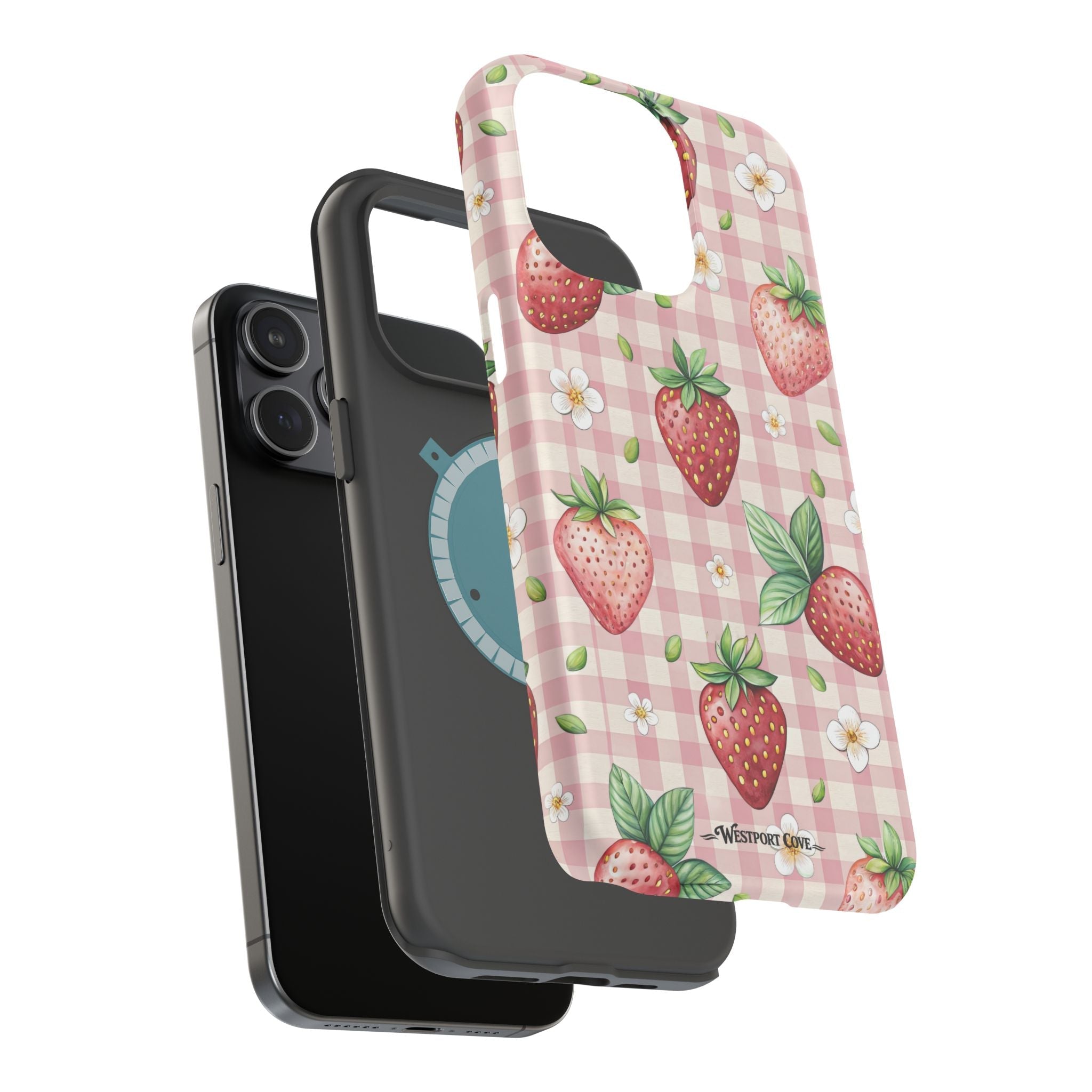 Strawberry Gingham - Extreme MagSafe Phone Case - Westport Cove
