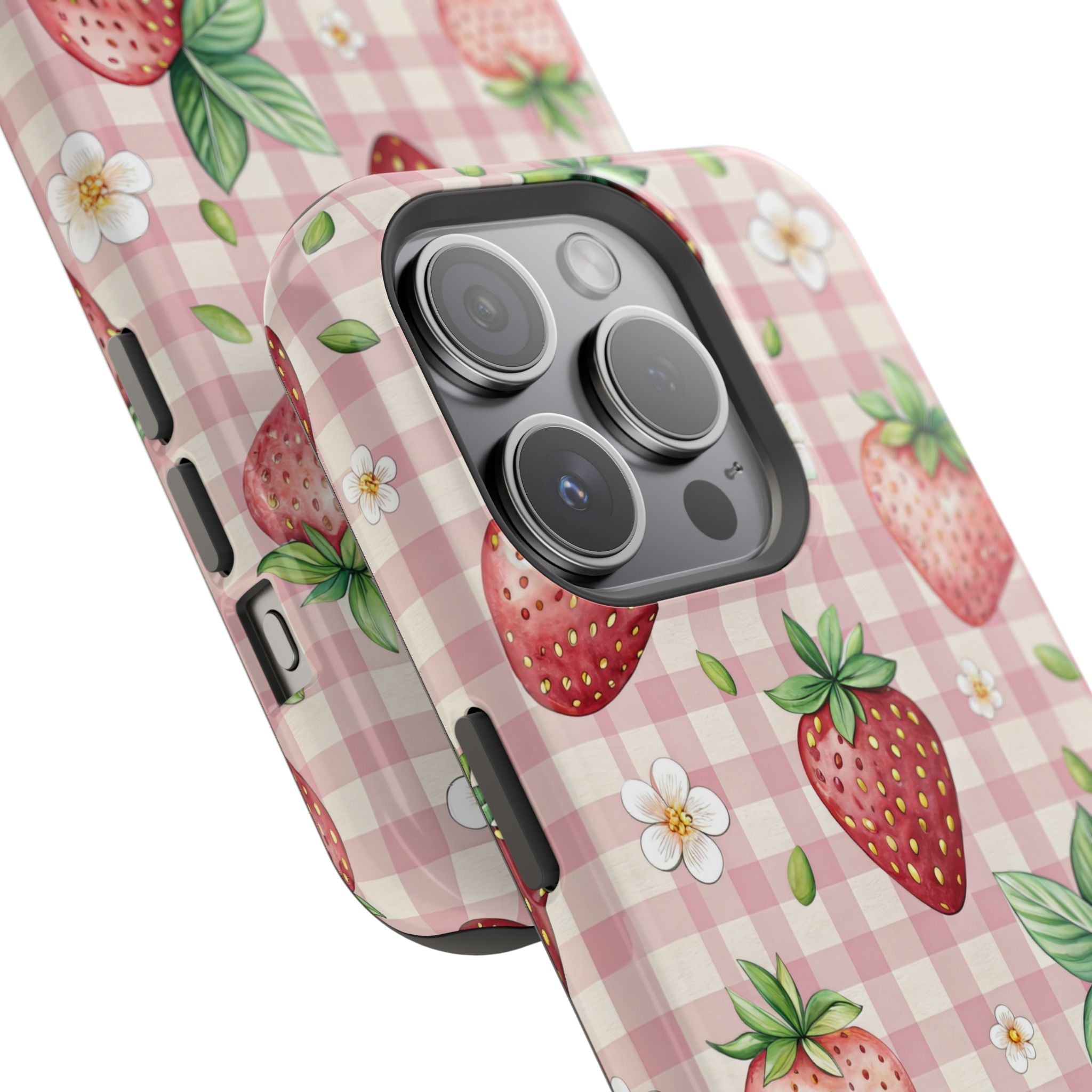 Strawberry Gingham - Extreme MagSafe Phone Case - Westport Cove