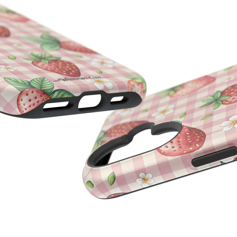 Strawberry Gingham - Extreme MagSafe Phone Case - Westport Cove