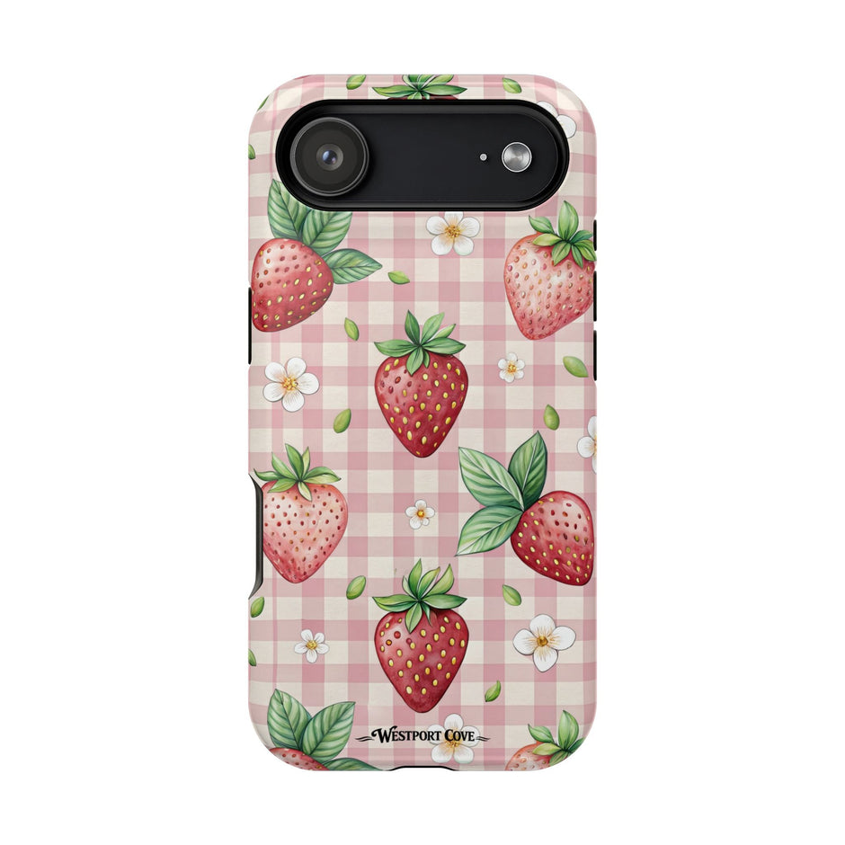 Strawberry Gingham - Extreme MagSafe Phone Case - Westport Cove