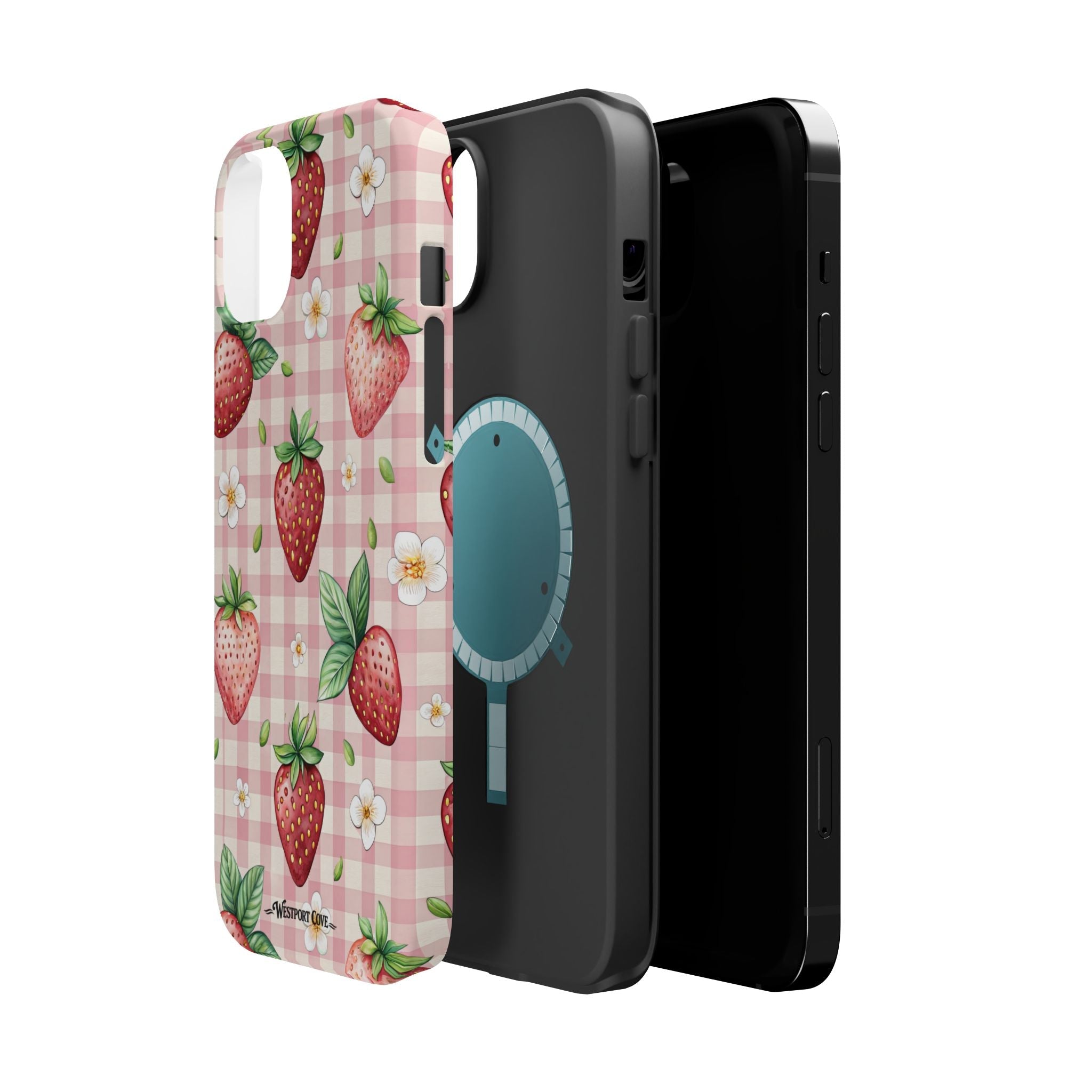 Strawberry Gingham - Extreme MagSafe Phone Case - Westport Cove