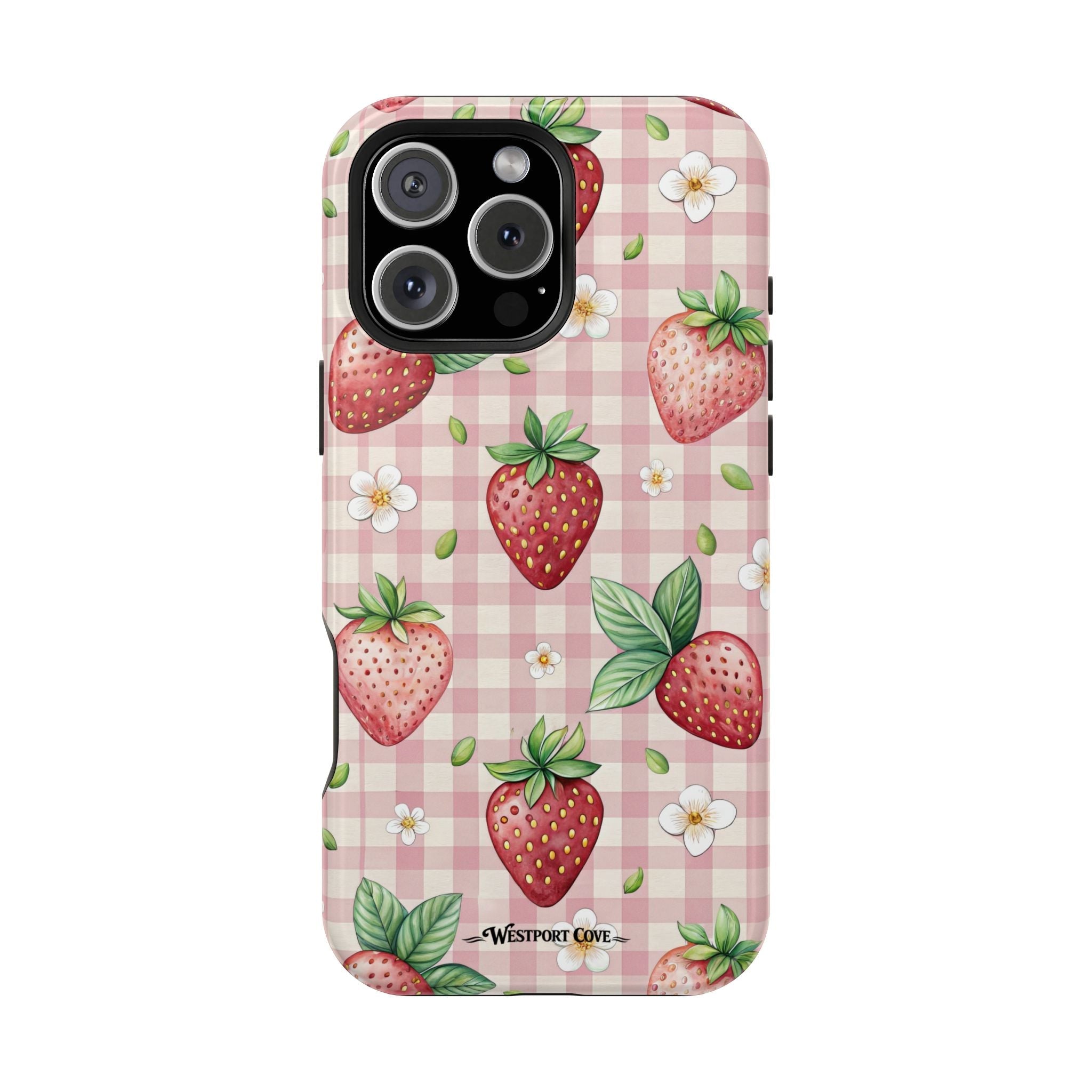 Strawberry Gingham - Extreme MagSafe Phone Case - Westport Cove