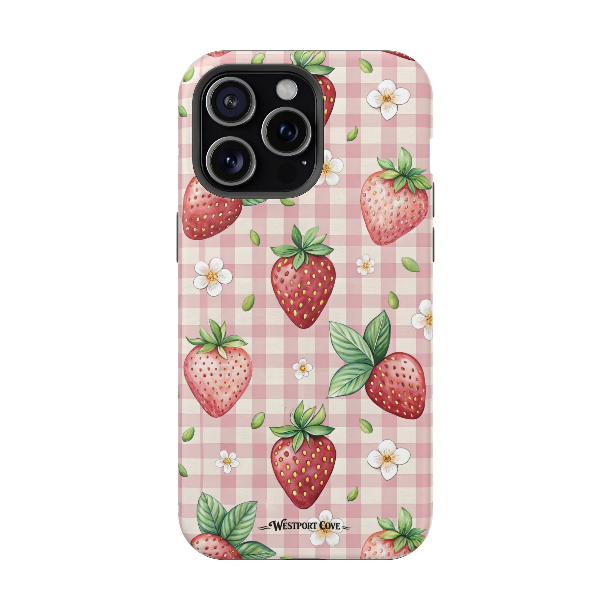 Strawberry Gingham - Extreme MagSafe Phone Case - Westport Cove