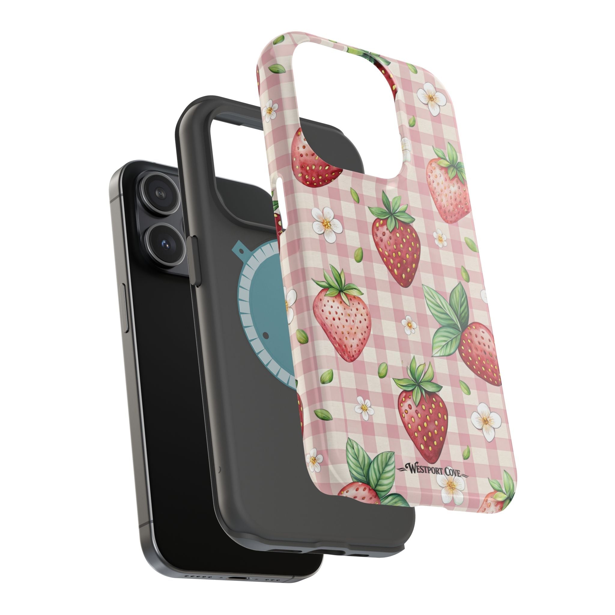 Strawberry Gingham - Extreme MagSafe Phone Case - Westport Cove