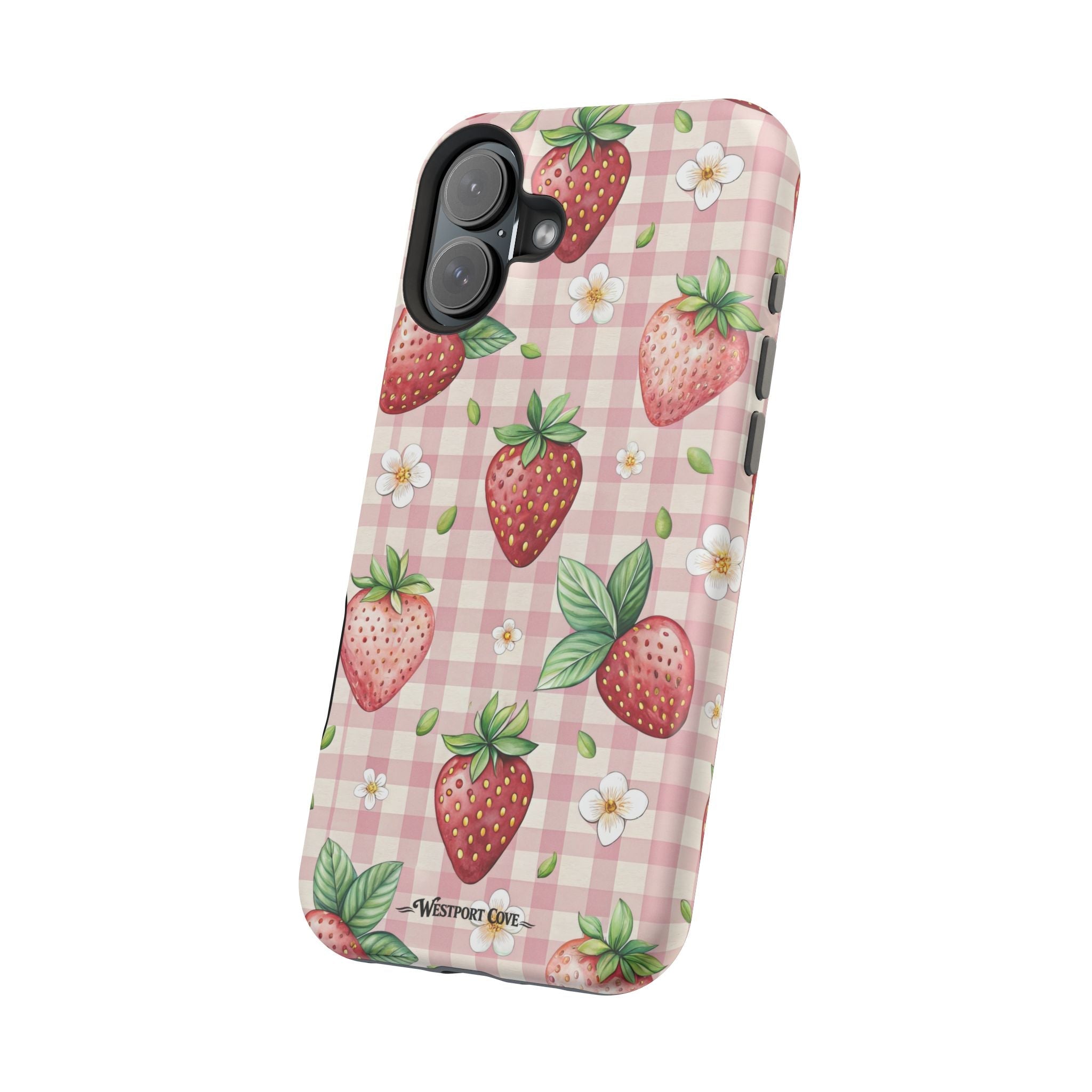 Strawberry Gingham - Extreme MagSafe Phone Case - Westport Cove