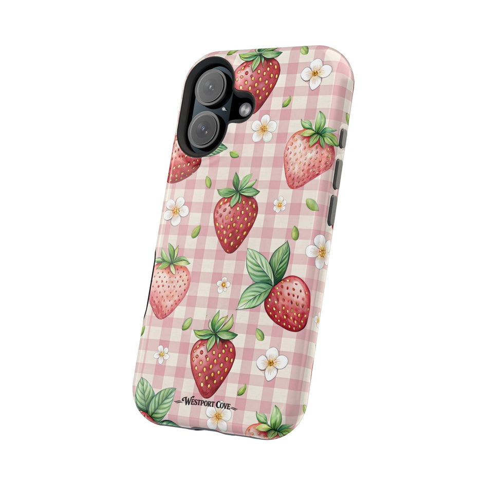 Strawberry Gingham - Extreme MagSafe Phone Case - Westport Cove