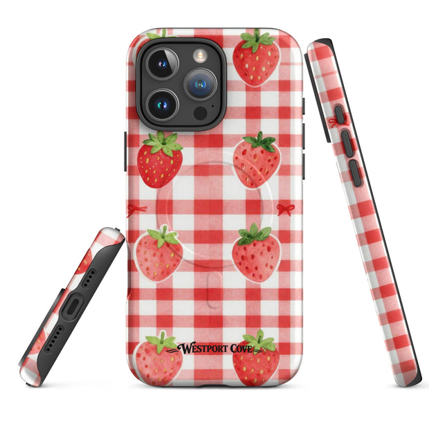 Strawberry Picnic - MagSafe® tough case for iPhone® - Westport Cove