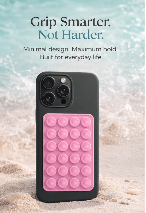 Suction Cup Phone Mount – Slim Silicone Hands-Free Holder - Westport Cove