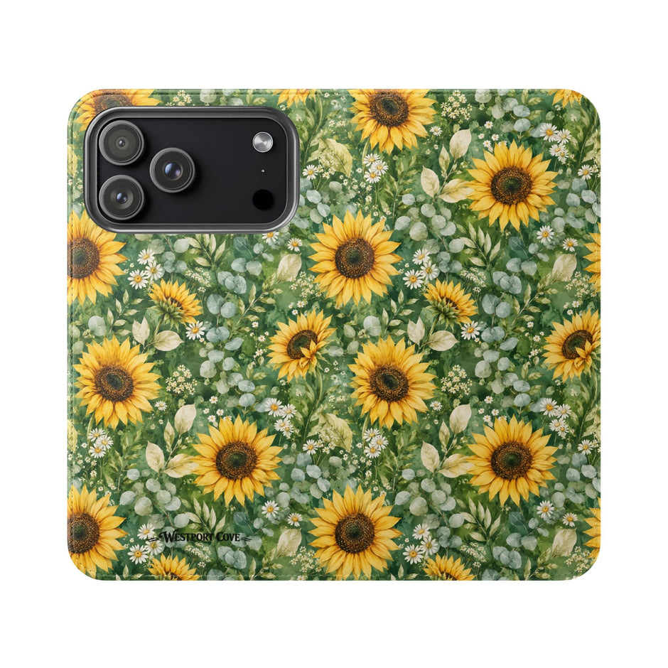 Sunflower Garden - Flip Case - Westport Cove
