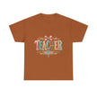 Teacher Floral Graphic Tee — Vintage Bow & Floral 