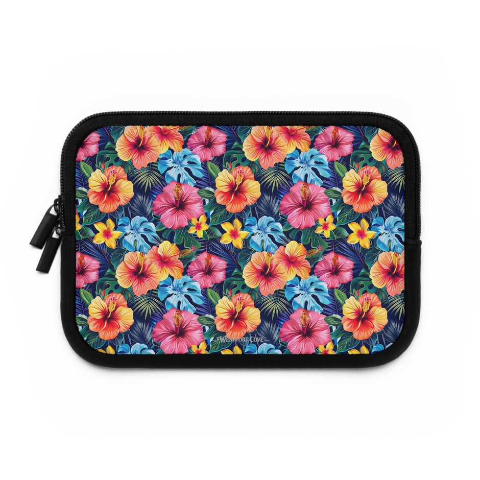Tropical Hibiscus - Safe Harbor Laptop Sleeve - Westport Cove