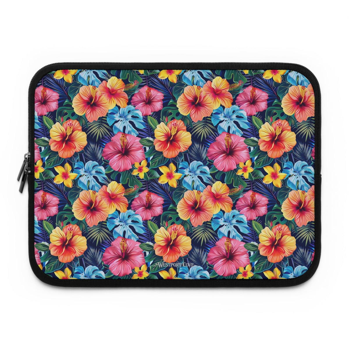 Tropical Hibiscus - Safe Harbor Laptop Sleeve - Westport Cove