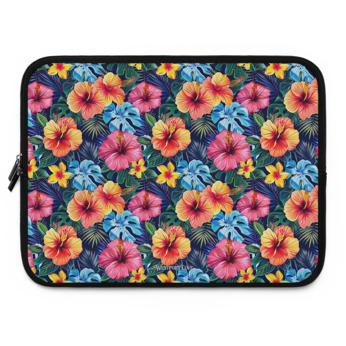 Tropical Hibiscus - Safe Harbor Laptop Sleeve - Westport Cove