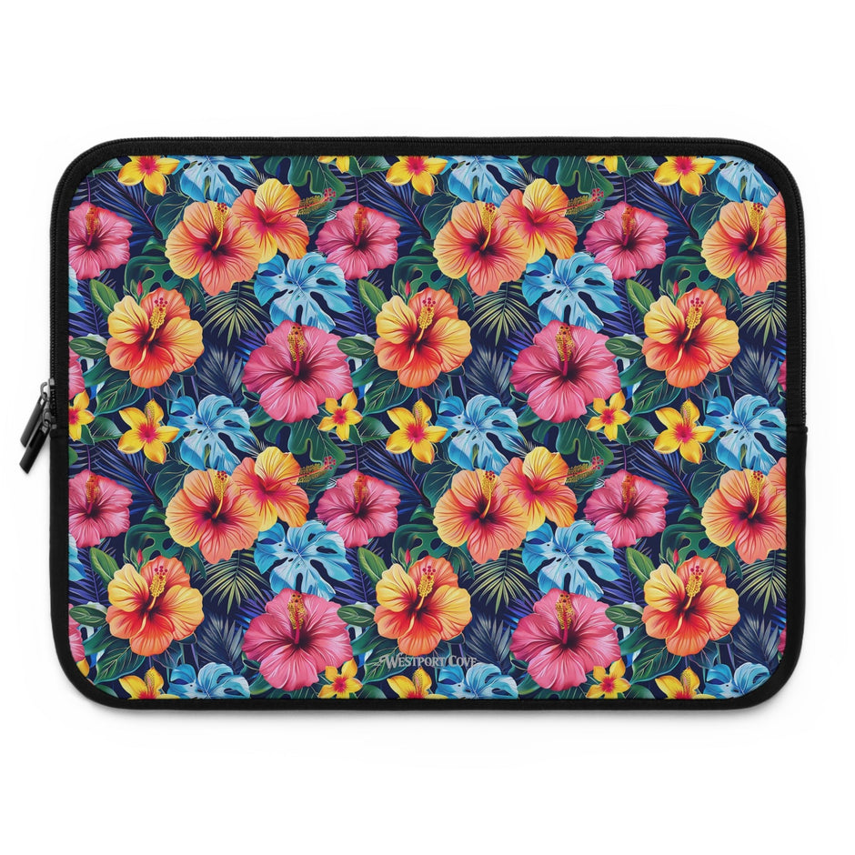 Tropical Hibiscus - Safe Harbor Laptop Sleeve - Westport Cove