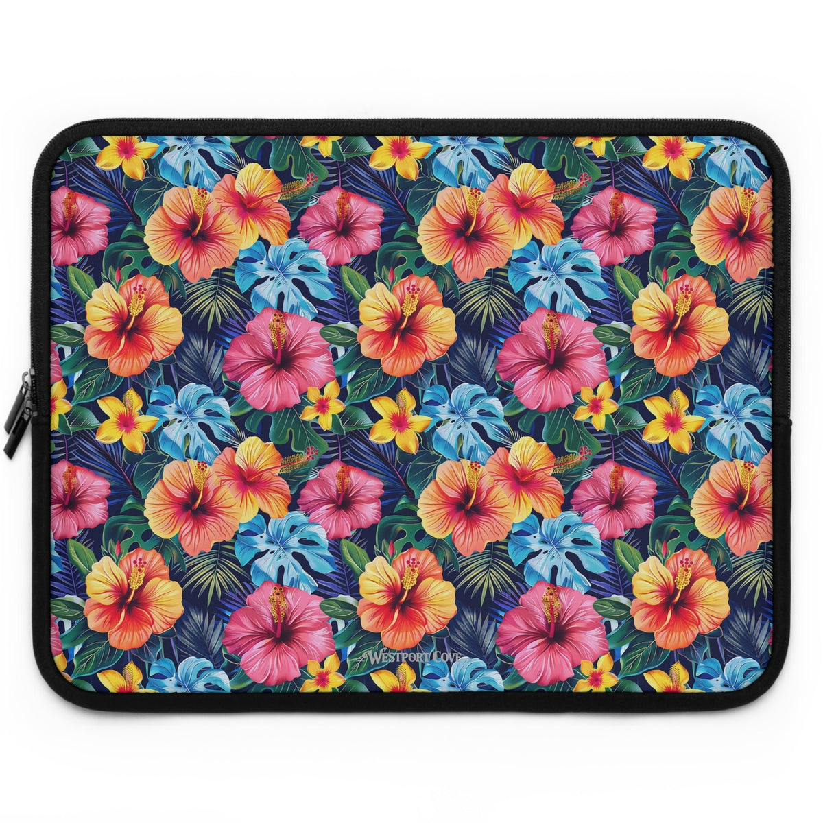 Tropical Hibiscus - Safe Harbor Laptop Sleeve - Westport Cove