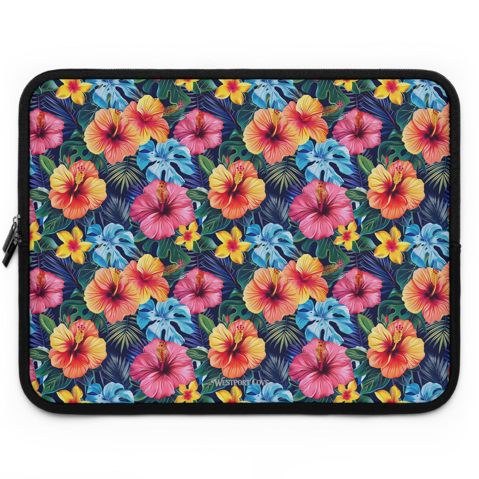 Tropical Hibiscus - Safe Harbor Laptop Sleeve - Westport Cove