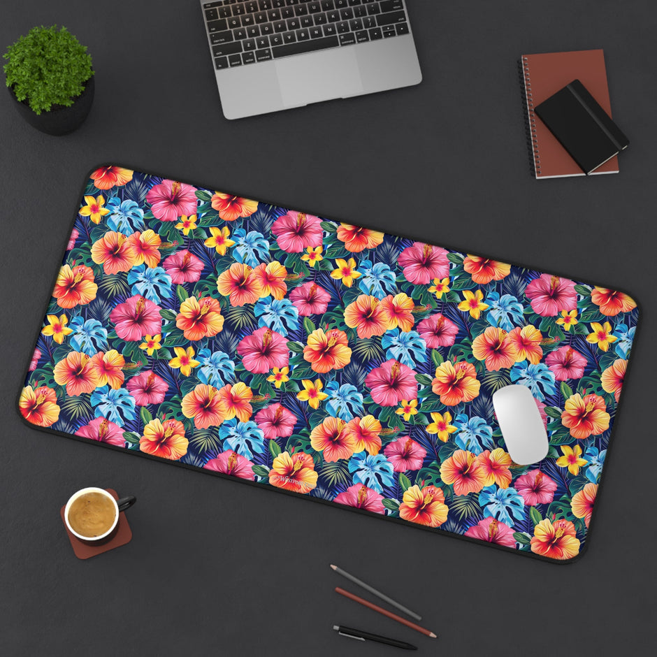 Tropical Hibiscus - Launch Pad - Desk Mat - Westport Cove