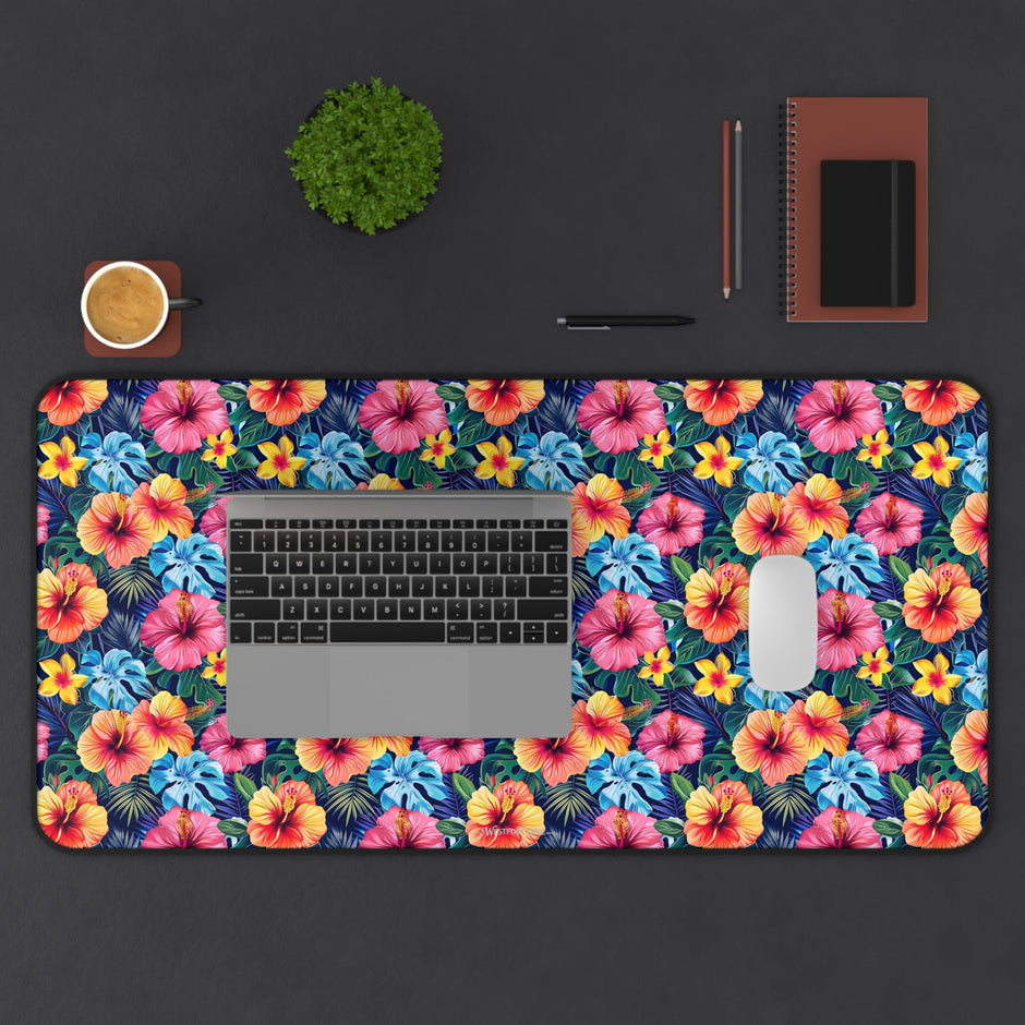 Tropical Hibiscus - Launch Pad - Desk Mat - Westport Cove
