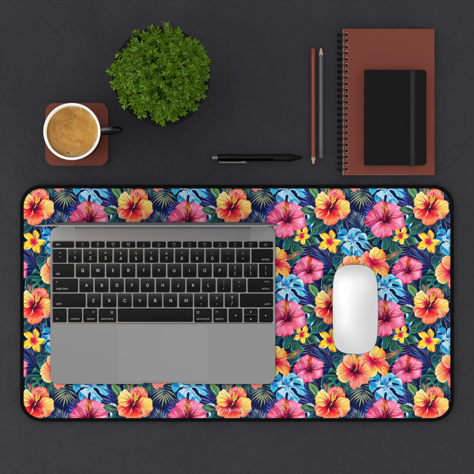 Tropical Hibiscus - Launch Pad - Desk Mat - Westport Cove