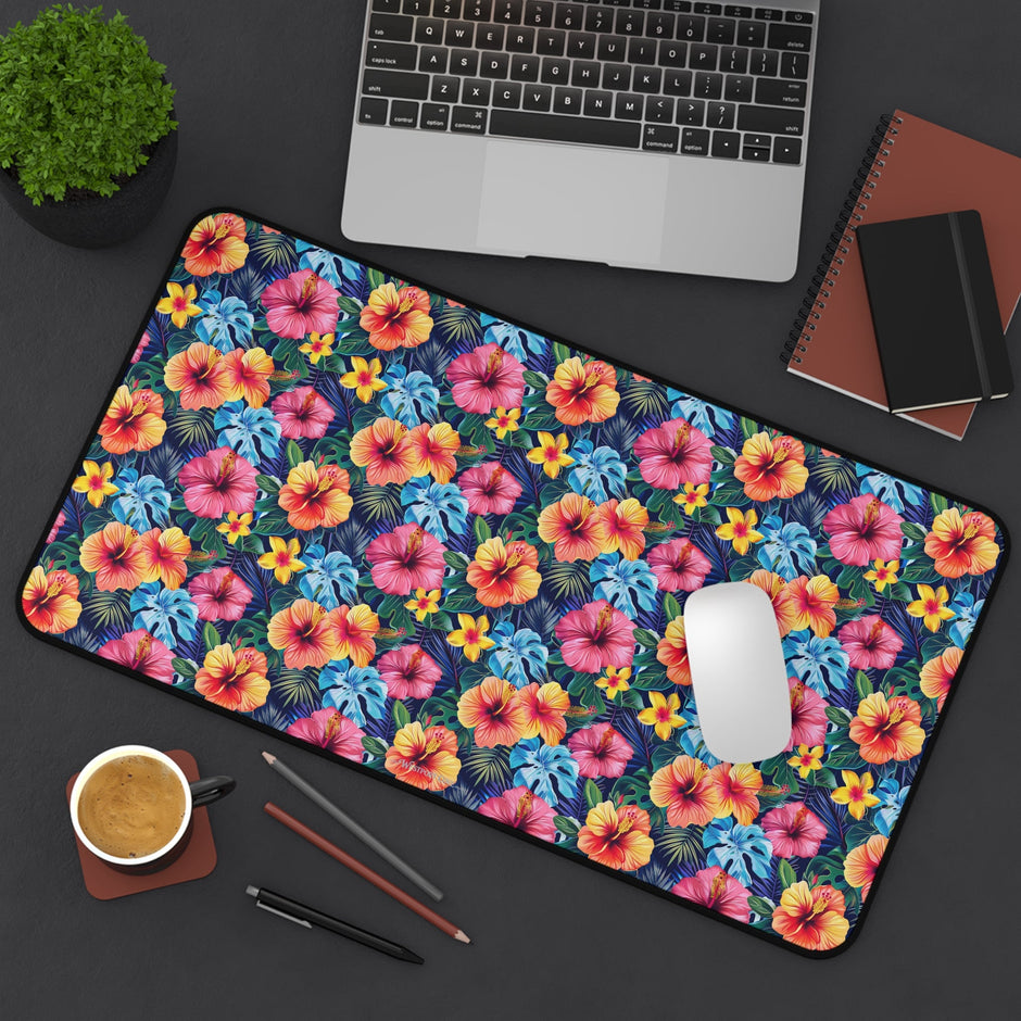 Tropical Hibiscus - Launch Pad - Desk Mat - Westport Cove
