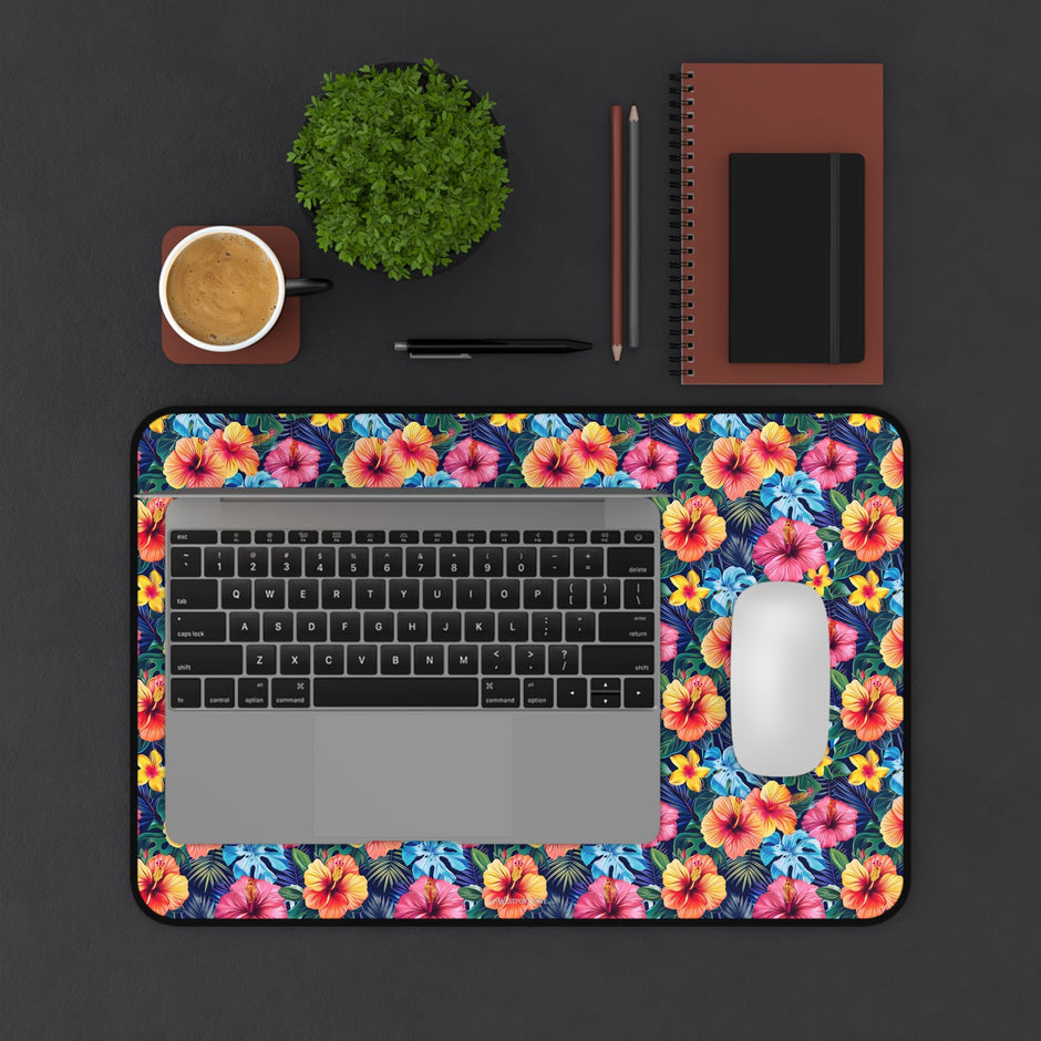 Tropical Hibiscus - Launch Pad - Desk Mat - Westport Cove