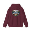 Westport Cove Hoodie — Scenic Lake Cabin Vintage Logo Hooded Sweatshirt - Westport Cove