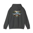 Westport Cove Hoodie — Scenic Lake Cabin Vintage Logo Hooded Sweatshirt - Westport Cove