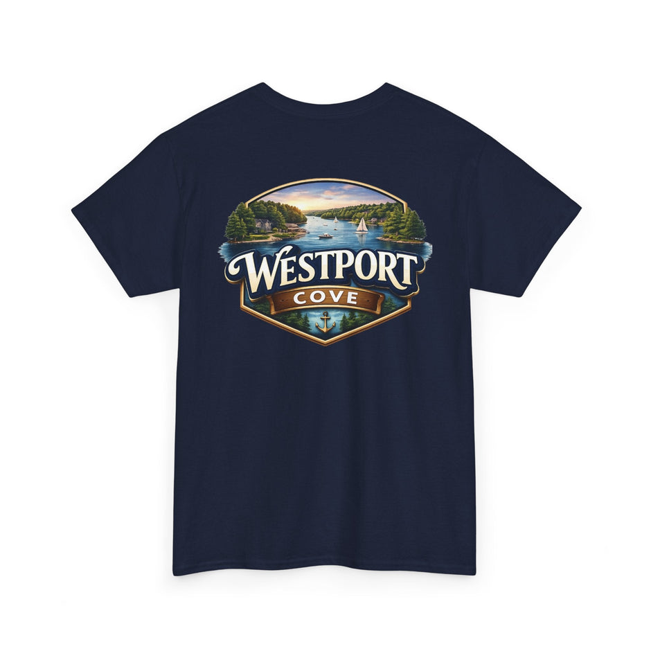 Westport Cove T-Shirt — Scenic Lake Logo Tee - Westport Cove
