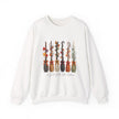 Witch Brooms Crewneck Sweatshirt —  Floral Brooms Fall Graphic - Westport Cove