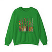 Witch Brooms Crewneck Sweatshirt —  Floral Brooms Fall Graphic - Westport Cove