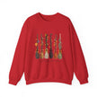 Witch Brooms Crewneck Sweatshirt —  Floral Brooms Fall Graphic - Westport Cove