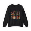 Witch Brooms Crewneck Sweatshirt —  Floral Brooms Fall Graphic - Westport Cove