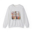 Witch Brooms Crewneck Sweatshirt —  Floral Brooms Fall Graphic - Westport Cove