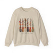 Witch Brooms Crewneck Sweatshirt —  Floral Brooms Fall Graphic - Westport Cove