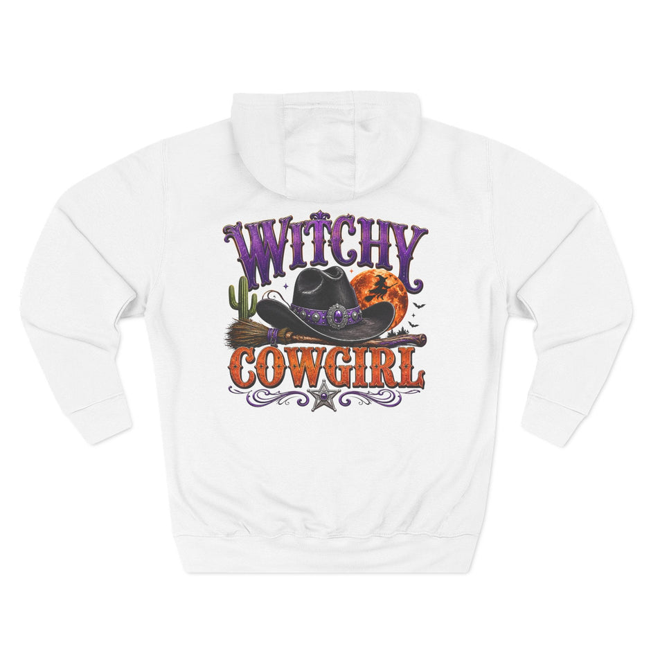 Witchy Cowgirl Hoodie – Halloween Western Fleece Pullover - Westport Cove