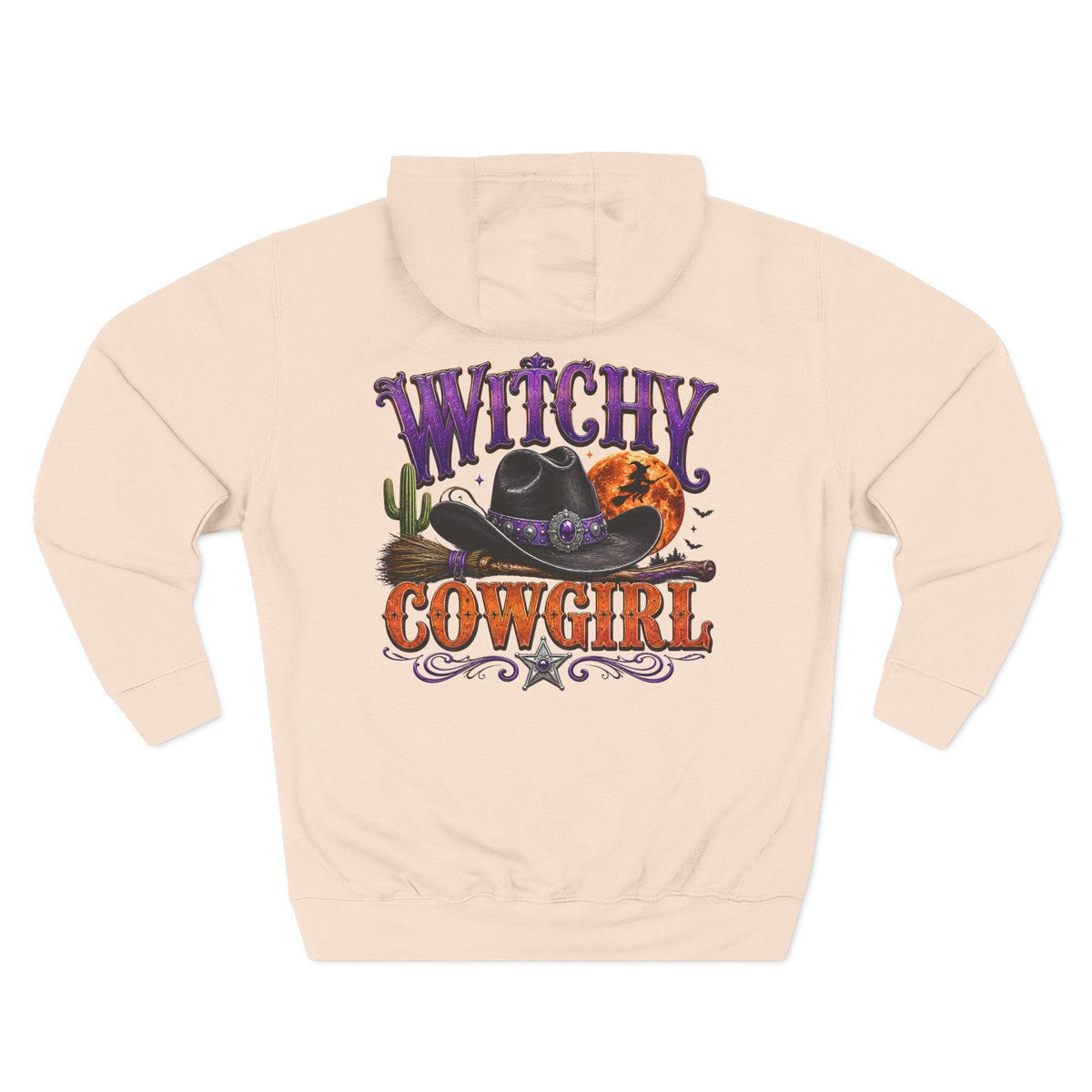 Witchy Cowgirl Hoodie – Halloween Western Fleece Pullover - Westport Cove